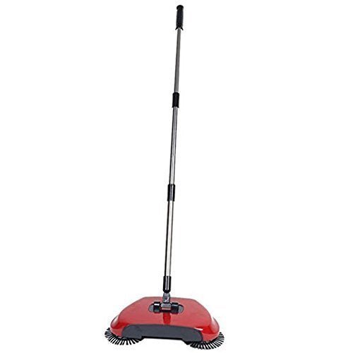 🧹 Manual Floor Sweeper with 360° Rotating Head – No Electricity Required