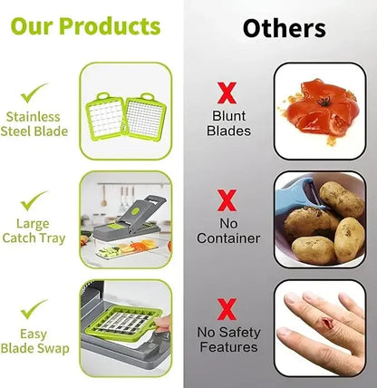 14-in-1 Vegetable Chopper - All-in-One Kitchen Slicer & Grater