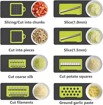 14-in-1 Vegetable Chopper - All-in-One Kitchen Slicer & Grater
