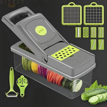14-in-1 Vegetable Chopper - All-in-One Kitchen Slicer & Grater