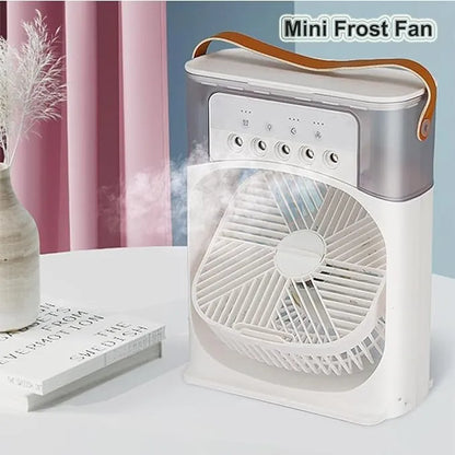 Portable Ice Cooling Fan - 3-in-1 Mist Air Cooler for Home & Office