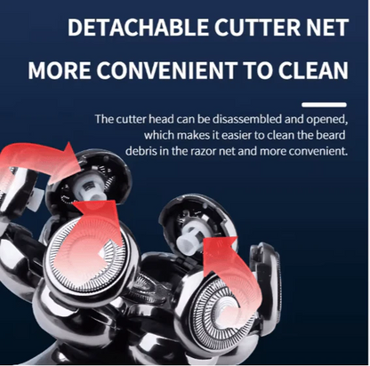 Rechargeable Grooming Set - 5-in-1 Solution for Hair, Nose & Face