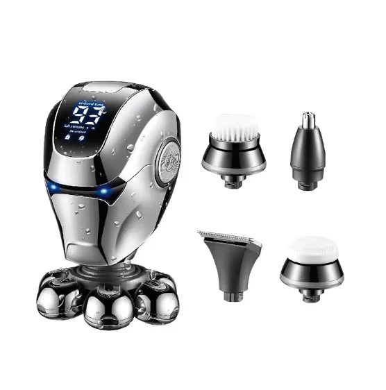 Rechargeable Grooming Set - 5-in-1 Solution for Hair, Nose & Face