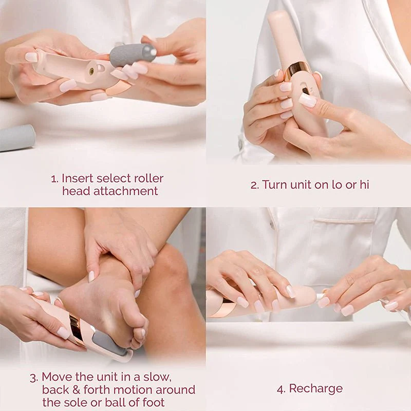 Electric Callus Remover - Rechargeable Foot File for Smooth Heels